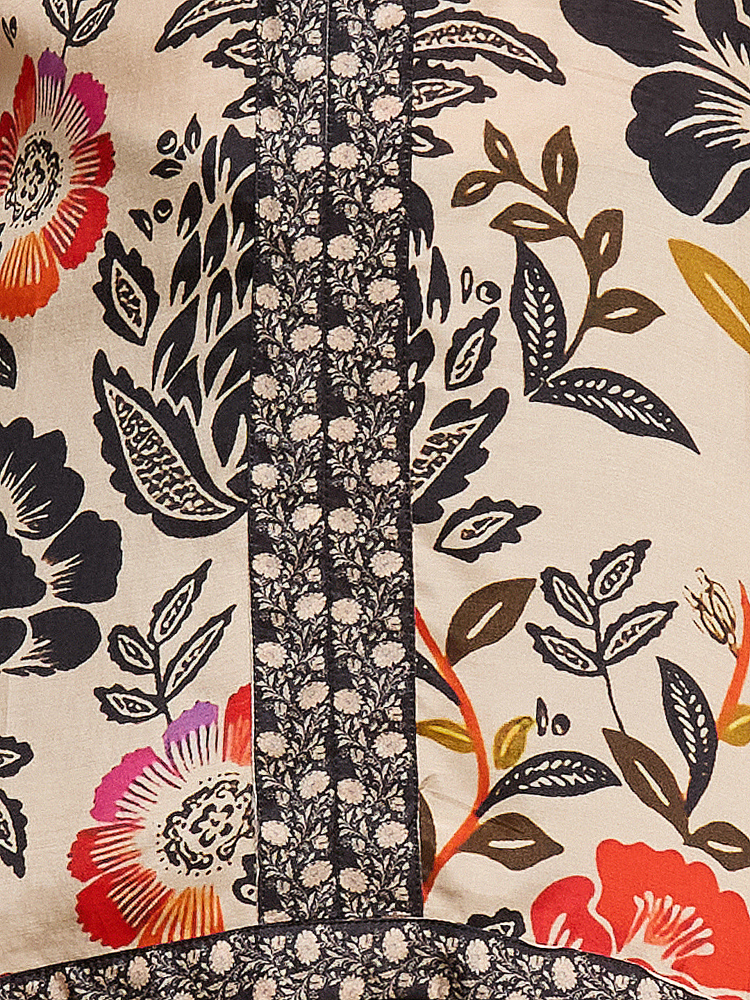 Ethnic Floral Printed Straight Fit Co-ord Set - Multi