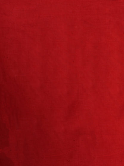 Solid Threadwork Embroidered Straight Fit Kurta with Palazzo and Dupatta - Red