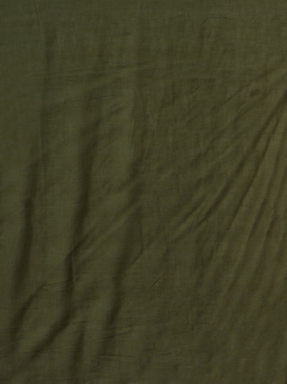 Solid Floral Embroidered A-Line Kurta with Palazzo and Dupatta - Green