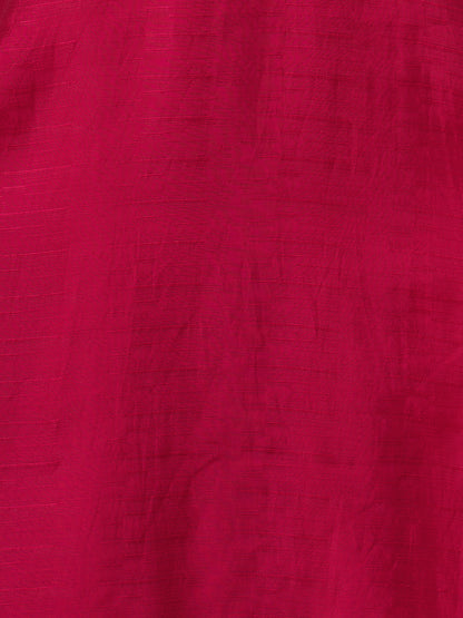 Solid Ethnic Zari Embroidered A-Line Co-ord Set - Rani