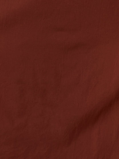 Solid Mirror Embroidered Straight Fit Kurta with Palazzo and Dupatta - Brown