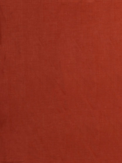 Solid Floral Embroidered Straight Fit Kurta with Palazzo and Dupatta - Rust