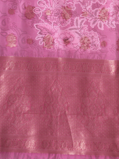 Festive Ethnic Hand Embroidered Straight Fit Kurta with Pant and Dupatta - Magenta