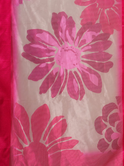 Solid Floral Embroidered A-Line Kurta with Palazzo & Dupatta - Rani