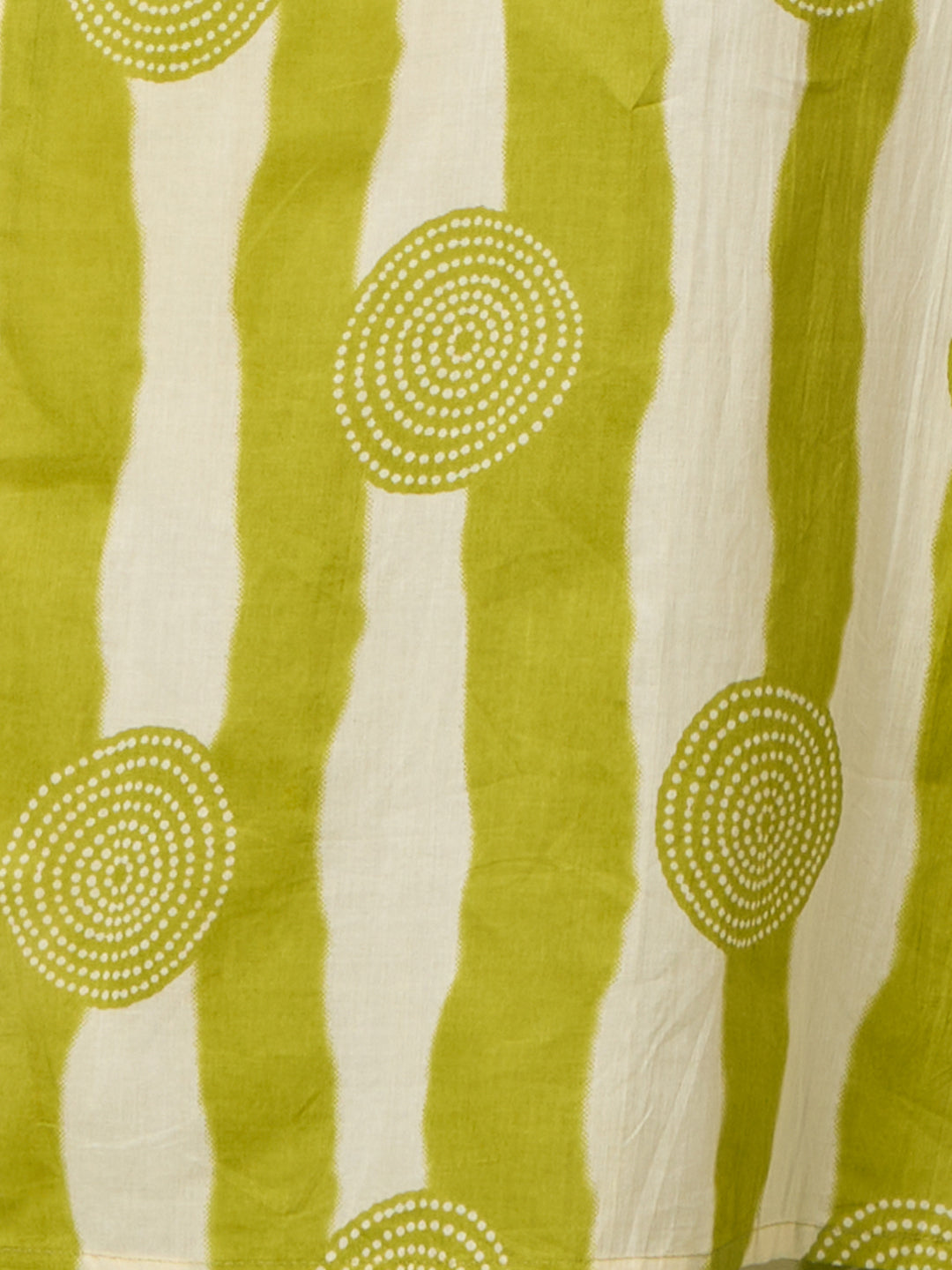 Ethnic Stripes Printed Straight Fit Co-ord Set - Green