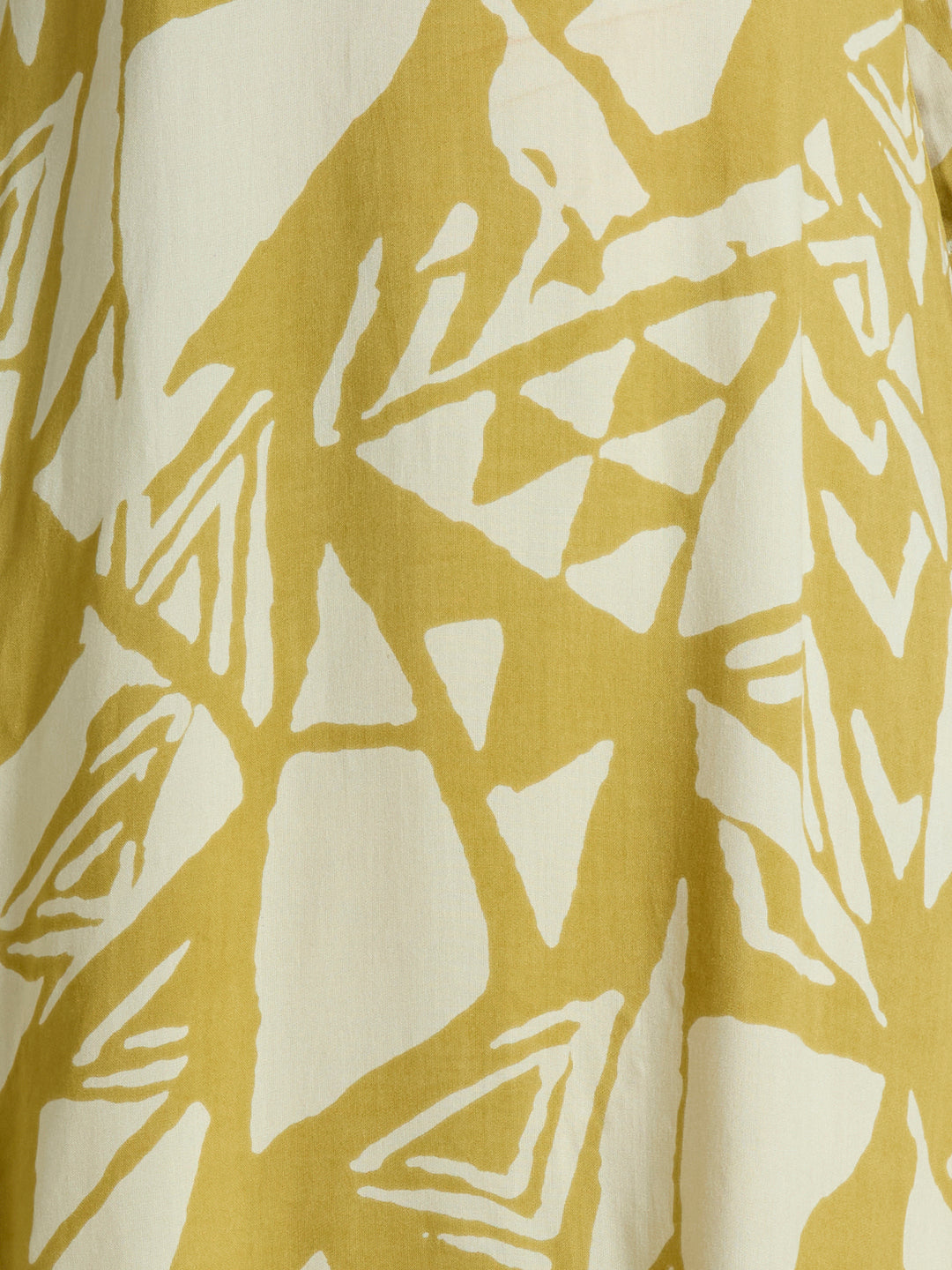 Abstract Printed Straight Fit Co-ord Set - Lime Green