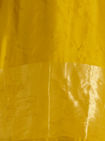 Solid Ethnic Embroidered Straight Kurta with Pant & Dupatta - Yellow