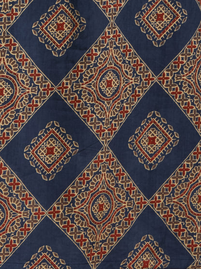 Ethnic Ajrakh Printed Straight Kurta with Pant & Dupatta - Multi