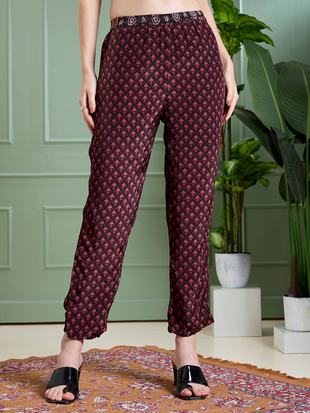 Ethnic Floral Printed Straight Fit Co-ord Set - Multi