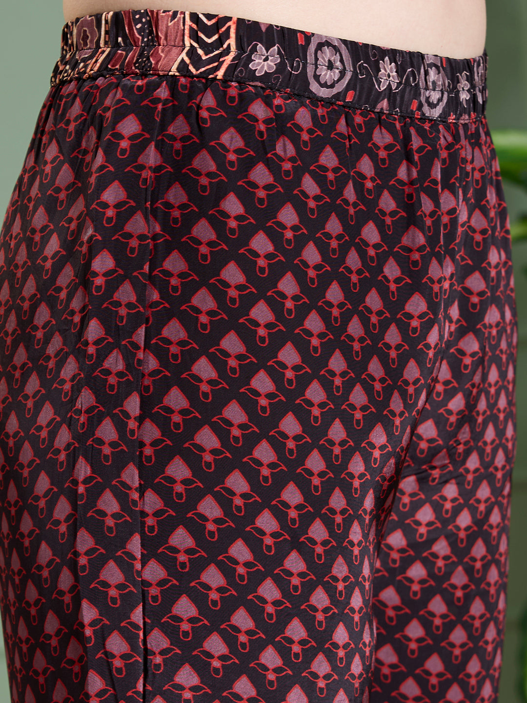 Ethnic Floral Printed Straight Fit Co-ord Set - Multi