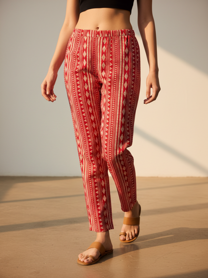 Floral Printed Sequin Embellished Straight Kurta with Pant & Dupatta - Maroon