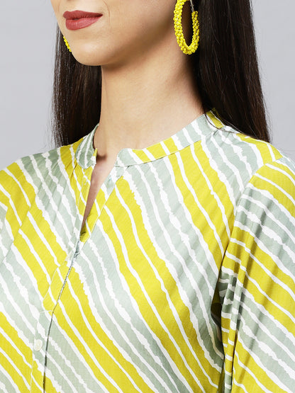 Leheriya Printed Tiered Flared Maxi Dress - Multi