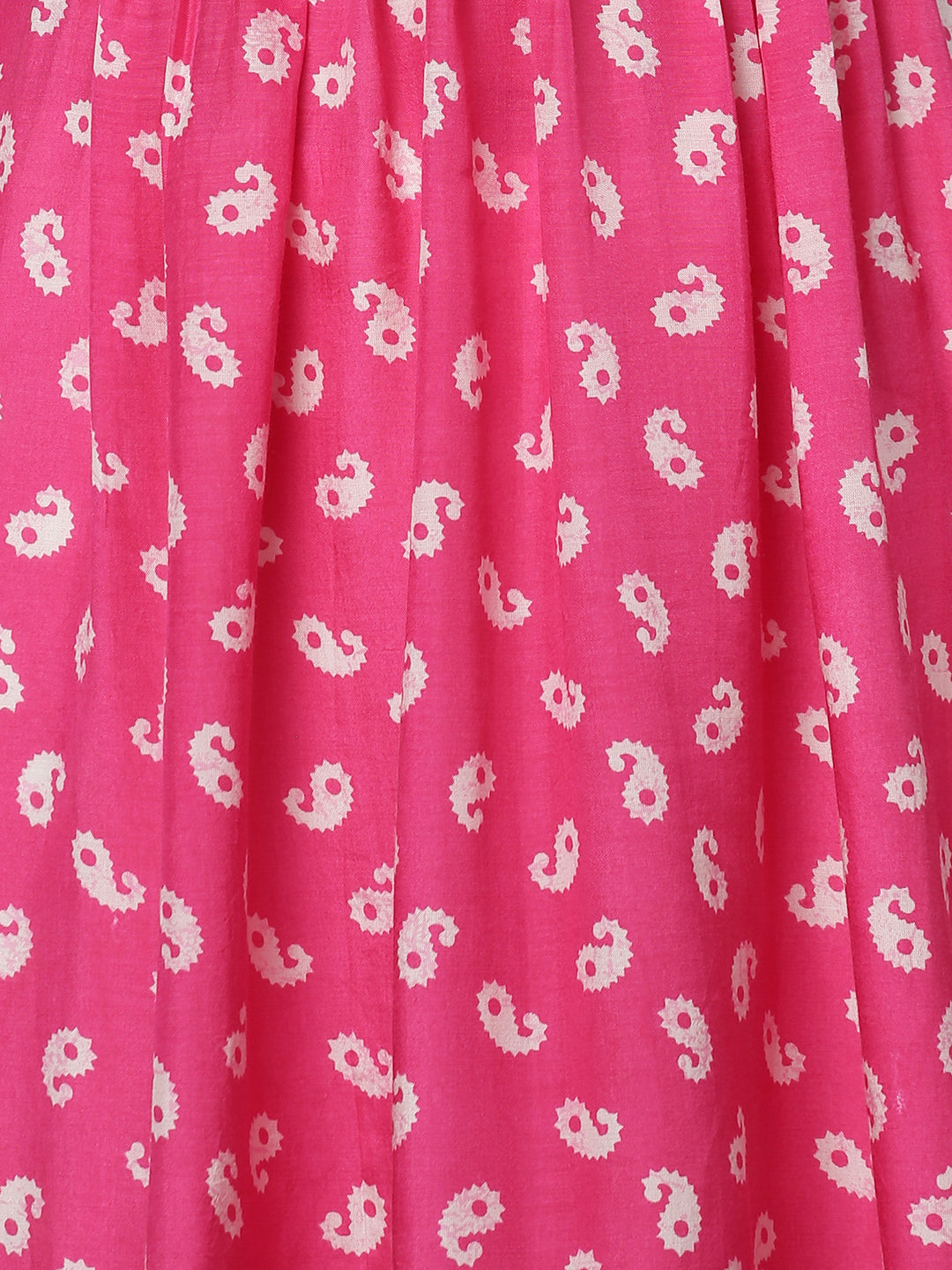 Ethnic Printed A-Line Flare Kurta – Pink