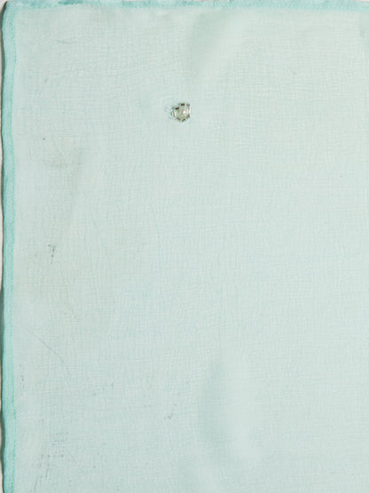 Ethnic Hand Embroidered Straight Kurta with Pants & Dupatta - Mint Green