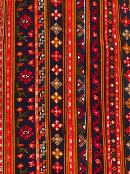 Ethnic Printed & Hand Embroidered Straight Fit Kurta – Multi