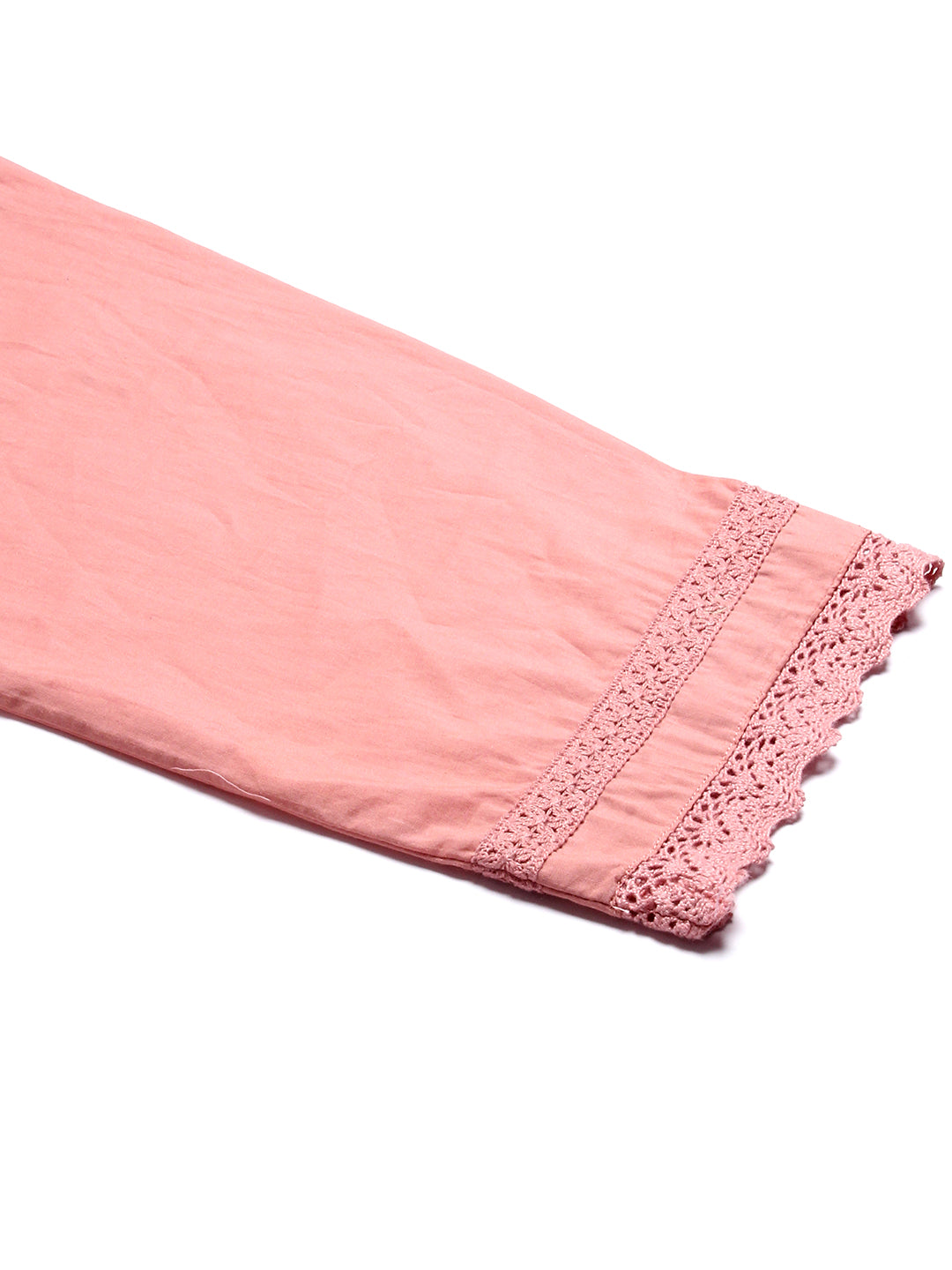Ethnic Embroidered Co-ords Set - Peach