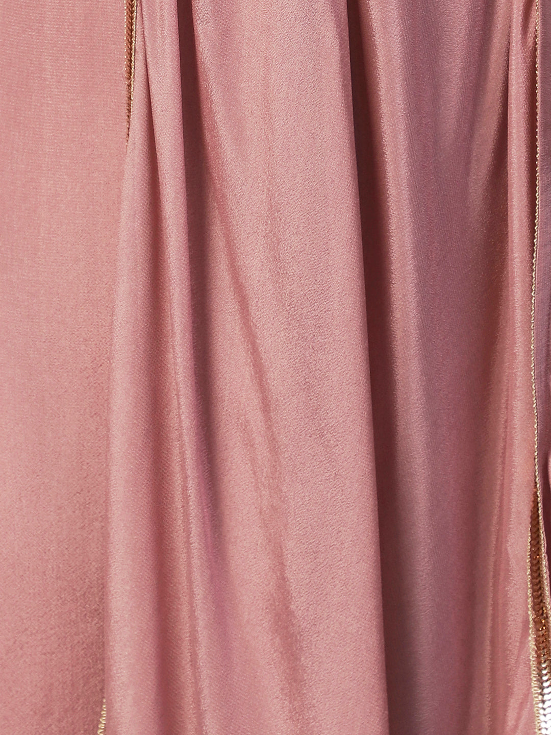 Solid Asymmetrical A-Line Flared Midi Dress - Rose