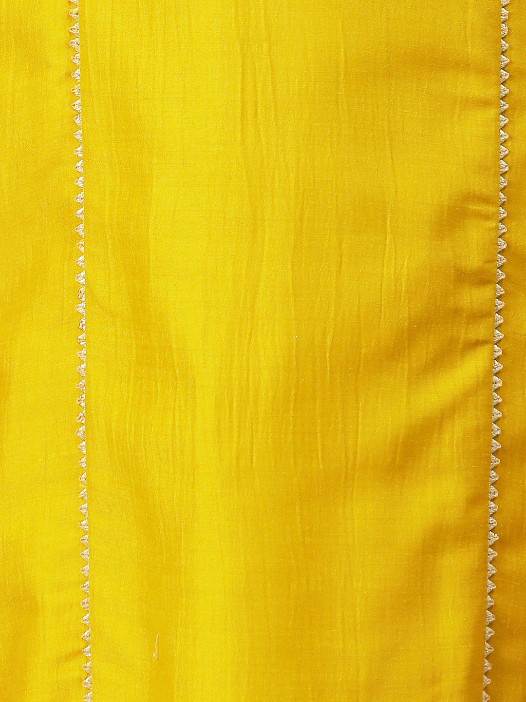 Solid Princess Cut Straight Kurta with Palazzo & Bandhani Printed Dupatta - Yellow