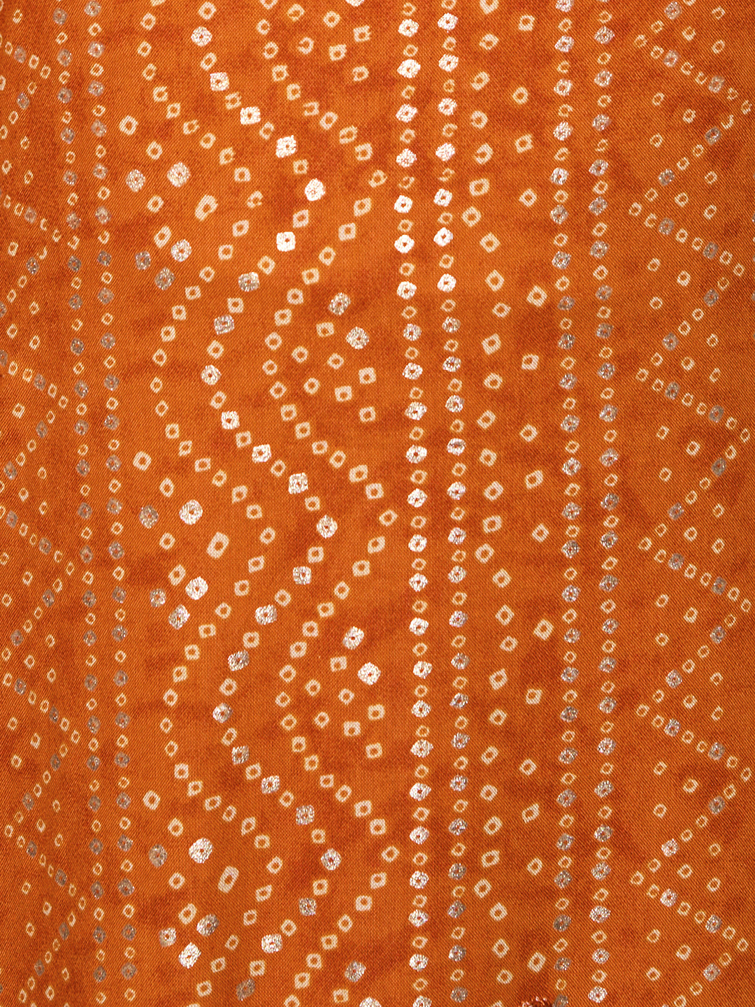 Bandhani Printed & Mirror Embroidered Straight Fit Kurta - Deep Yellow